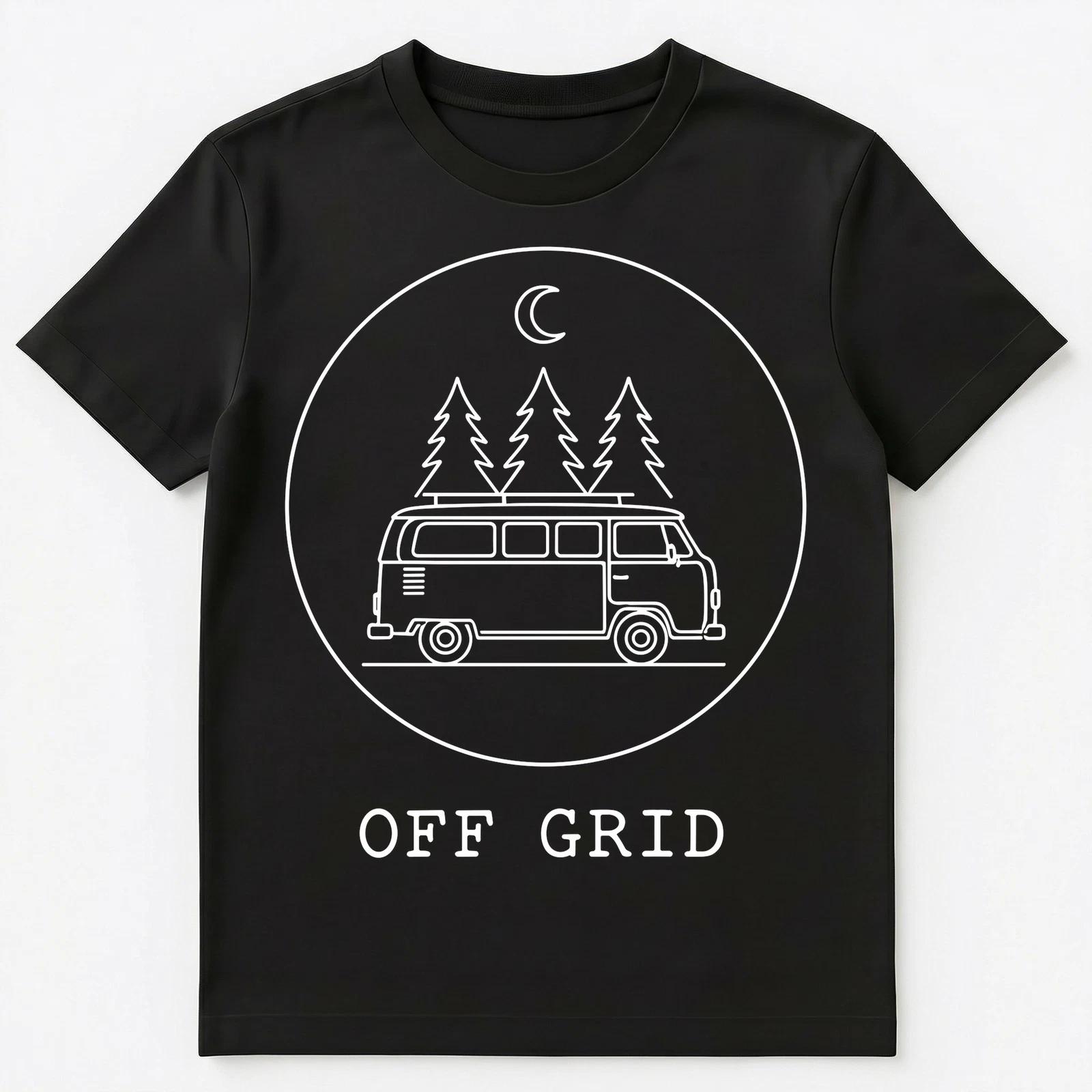 Camper Van Enthusiast Off Grid Adventure Camping Unisex T-Shirt XL
