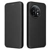 For OnePlus 11 5G PU Leather Stand Card Slots Case Carbon Fiber Texture Magnetic Auto-absorbed Folio Phone Cover