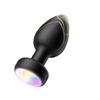 Rechargeable Remote Control Anal Plug with 10 Vibration Patterns & RGB Light Shows for Men and Women - Hands-Free Solo or Couples Play