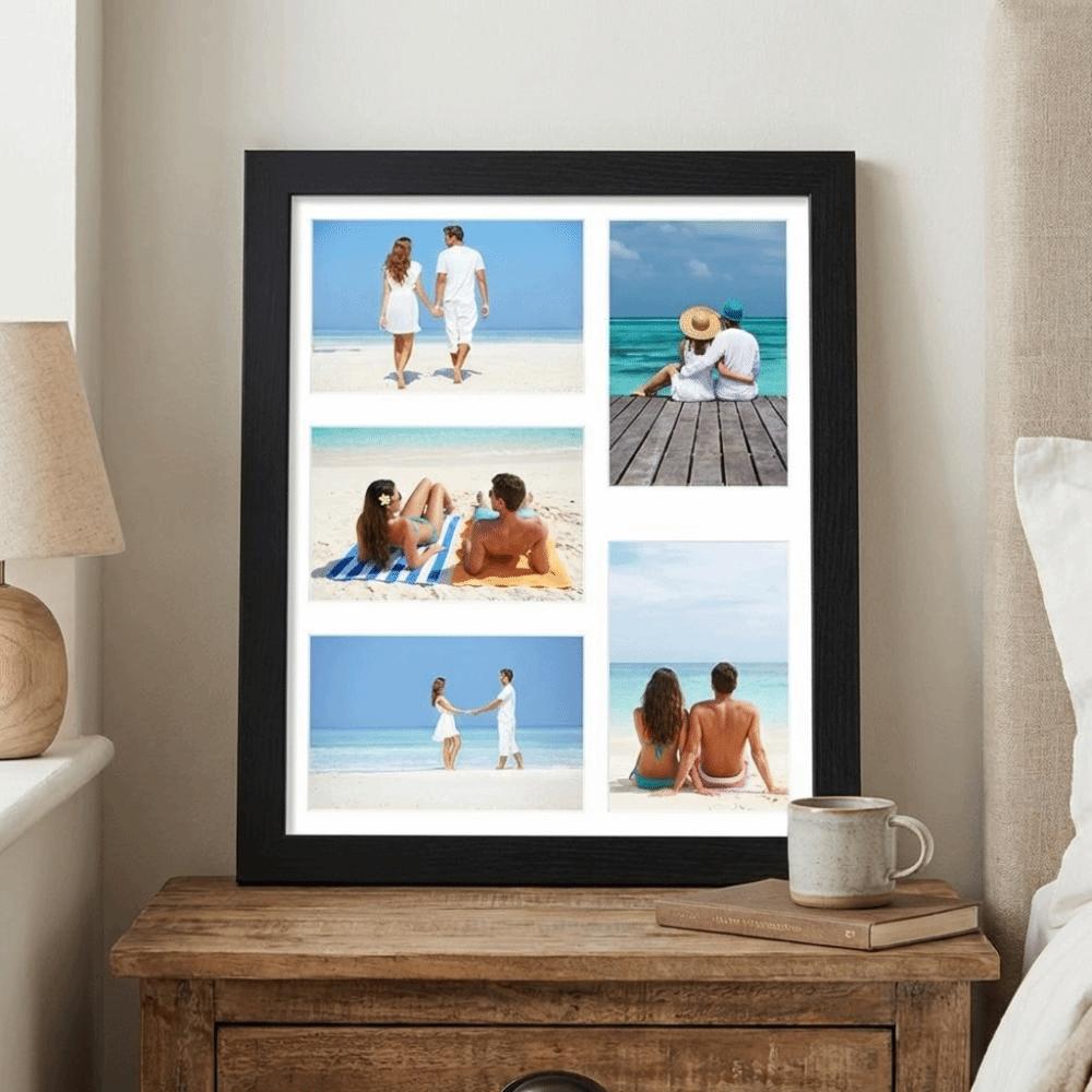 Handmade Wooden Picture Frame Multi-functional Collage Frame  Multi-Photo Display