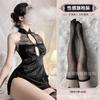 Domila Sexy Lingerie Lace Temptation Retro Cheongsam Hot Hollow Back Lace-up Large Size Uniform