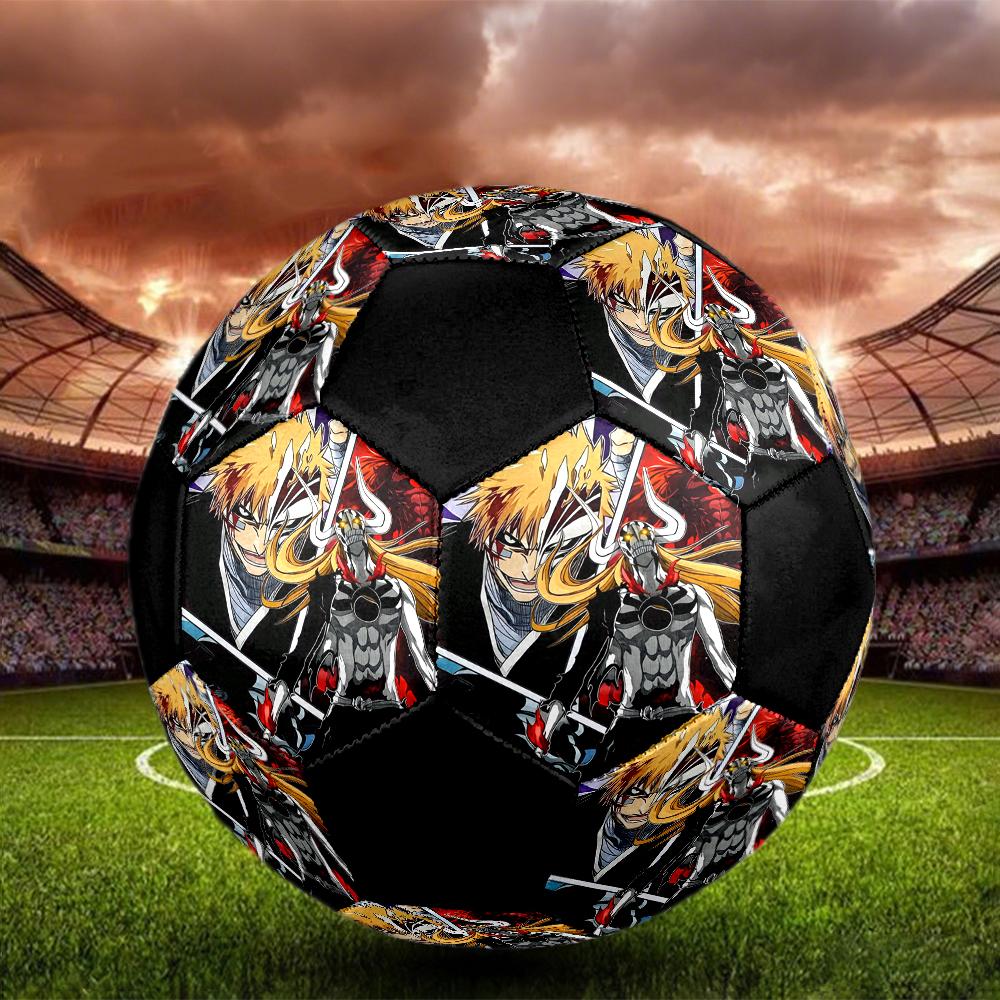 Soccer Ball Colorful Machine Stitched PVC Size 5 Team Training Competition Ready Durable High-Bounce Cool Sports Gift