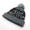 NORTHWOOD Winter Knitted Jacquard Santa Woolen Beanies Hat Ear Protection Warm Fur Ball Christmas Beanie Hat
