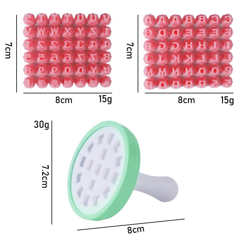 Набор прессов для печенья и мастики с буквами и цифрами и форм для украшения тортов