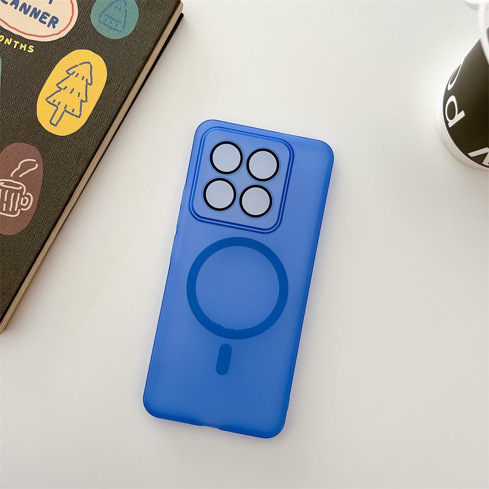 Matte Ultra Thin Plastic Phone Case For Xiaomi Mi 14 14Pro Silky for Magsafe Magnetic Wireless Charging Cooling Cover