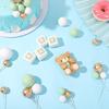 29 Pcs Bear Cake Topper Baby Shower Cake Decorations Cute Bear BABY Letter White Foam Balloon for Baby Shower Cake Topper Kids