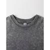 Rozmiary europejskie Męski Płócienny T-shirt Vintage z Praniem Streetwear Luźny Krój Fajny T-shirt dla Mężczyzn Modny Wygodny Dekolt Okrągły Codzienny Ubiór
