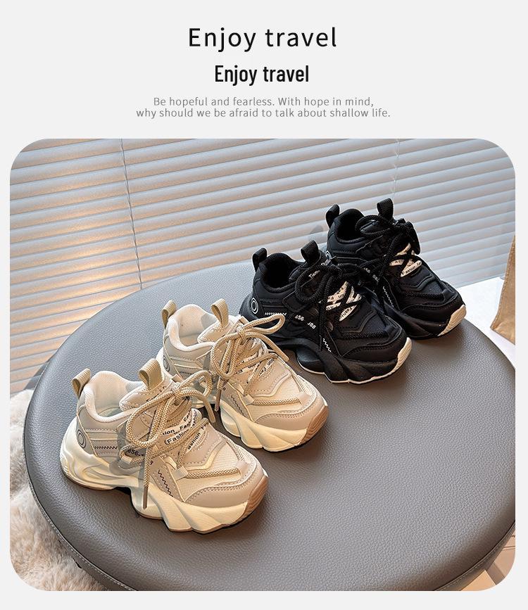 Lekkie sneakersy chłopięce i dziewczęce na rok 2025 - Buty do biegania z miękką podeszwą dla dzieci, na wiosnę i jesień