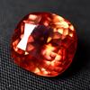 CERTIFIED Natural Orange Sapphire 8.65 Ct Perfect Square Cut Loose Gemstone