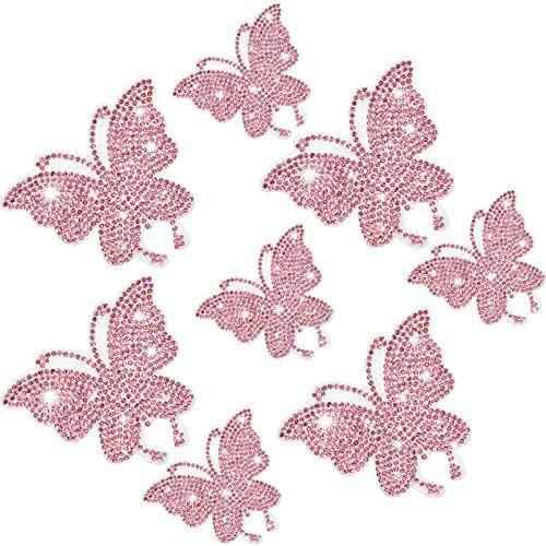 Rhinestone Butterfly Car Sticker, DIY Patch, Car Interior Decoration Rhinestone Sticker
