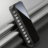 Accessorio Auto Adesivo Targa Parcheggio Temporaneo per Auto Cruscotto Auto Targa Numero di Telefono Targa Nascondi Numero di Telefono