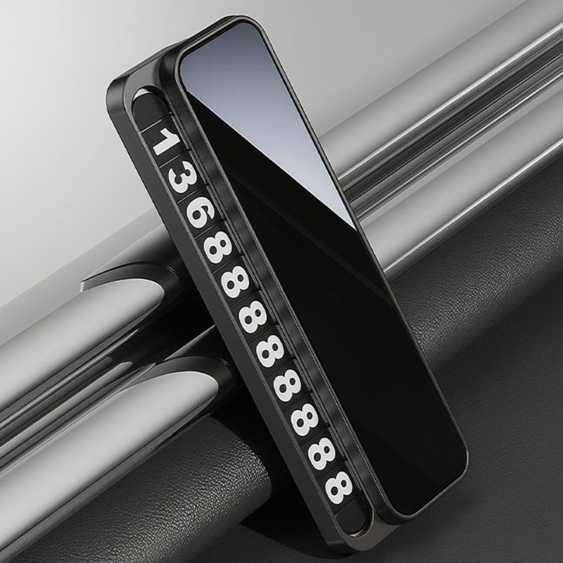 Accessorio Auto Adesivo Targa Parcheggio Temporaneo per Auto Cruscotto Auto Targa Numero di Telefono Targa Nascondi Numero di Telefono