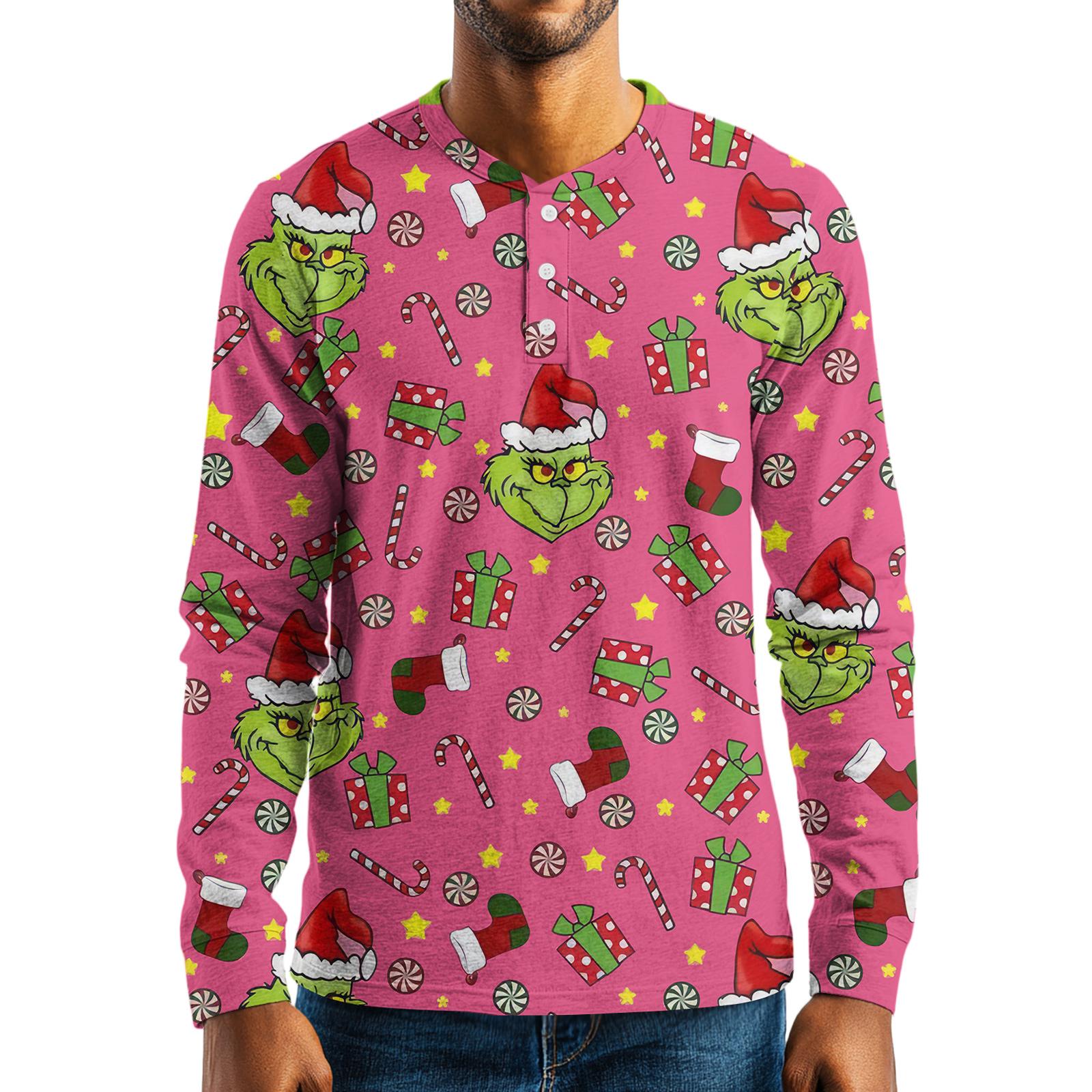 

Мужская свободная повседневная толстовка с длинными рукавами, лацканами и застежкой-молнией L розовый