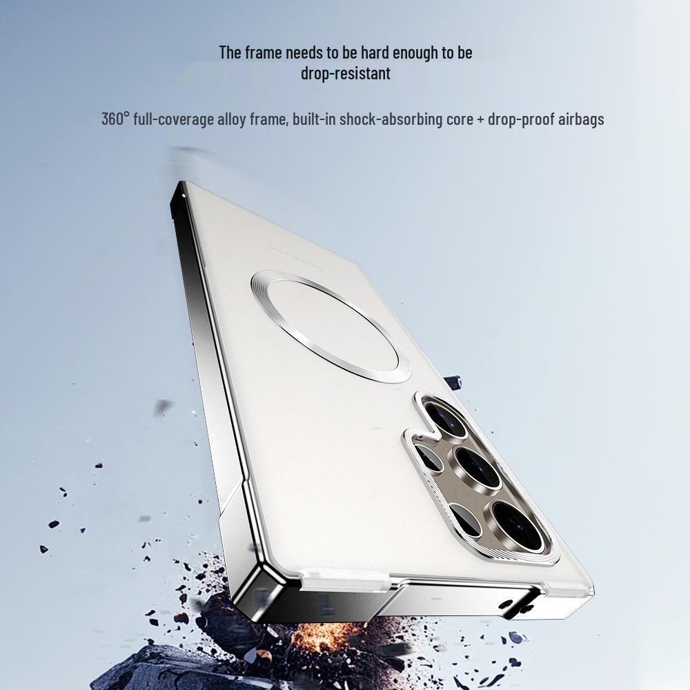 Funda Samsung Galaxy S26 Ultra con Marco Metálico Magnético y Protector de Lente