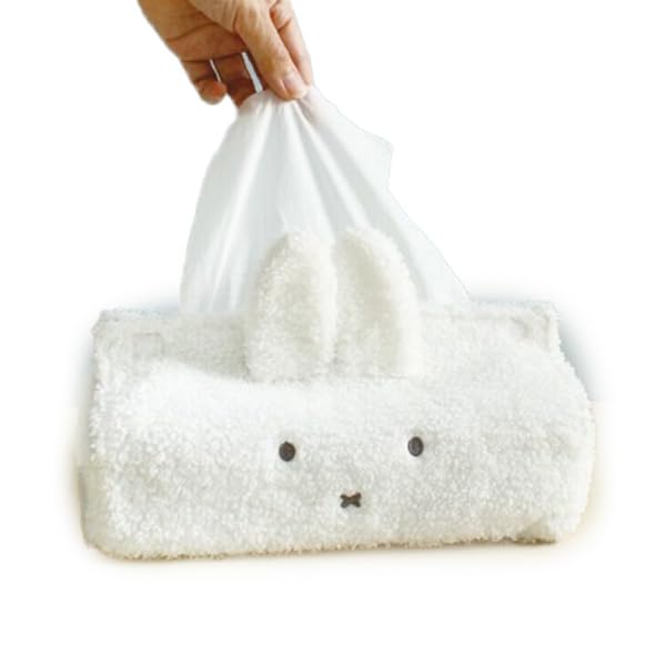 

Fluffy Character Tissue Width Depth Height 15cm Cover, White, 25cm, 14cm, [Used]