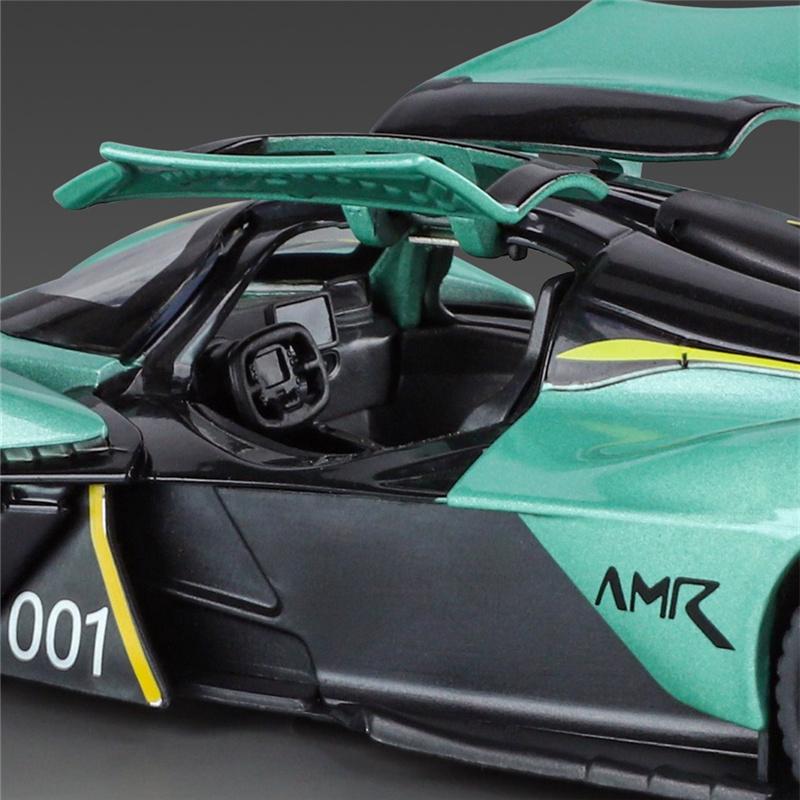 1/32 Aston Martin Valkyrie Alloy Sports Car Model Diecast Metal Racing Car Vehicles Model Sound and Light Simulation Collection Kids Toy Gift