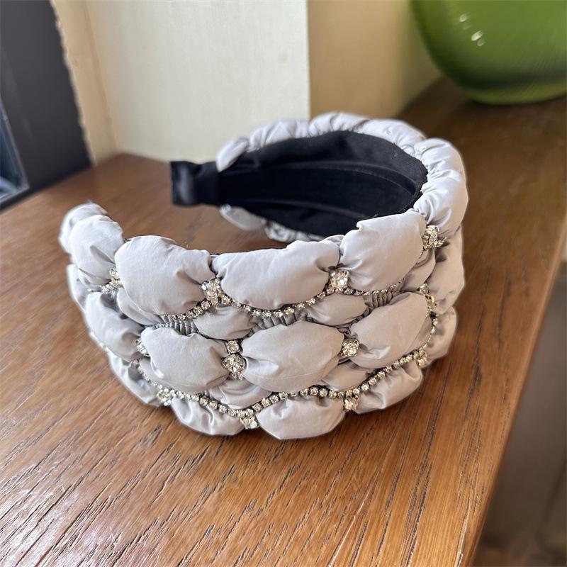 

Хрустальные повязки на голову для женщин и девочек, мягкие, ювелирные украшения, цепочка со стразами, повязка для волос, ручная работа, ретро, бриллиантовые аксессуары для волос, красный, розовый