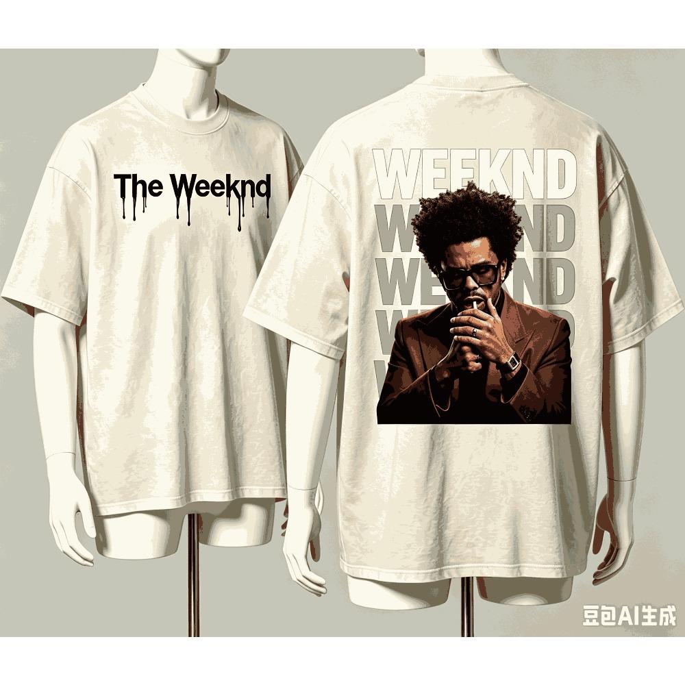 The Weeknd per Regalo Fan T-shirt Uomo Donna Harajuku Oversize Unisex Manica Corta Streetwear alta qualità Coppie Classico morbido Retro Moda