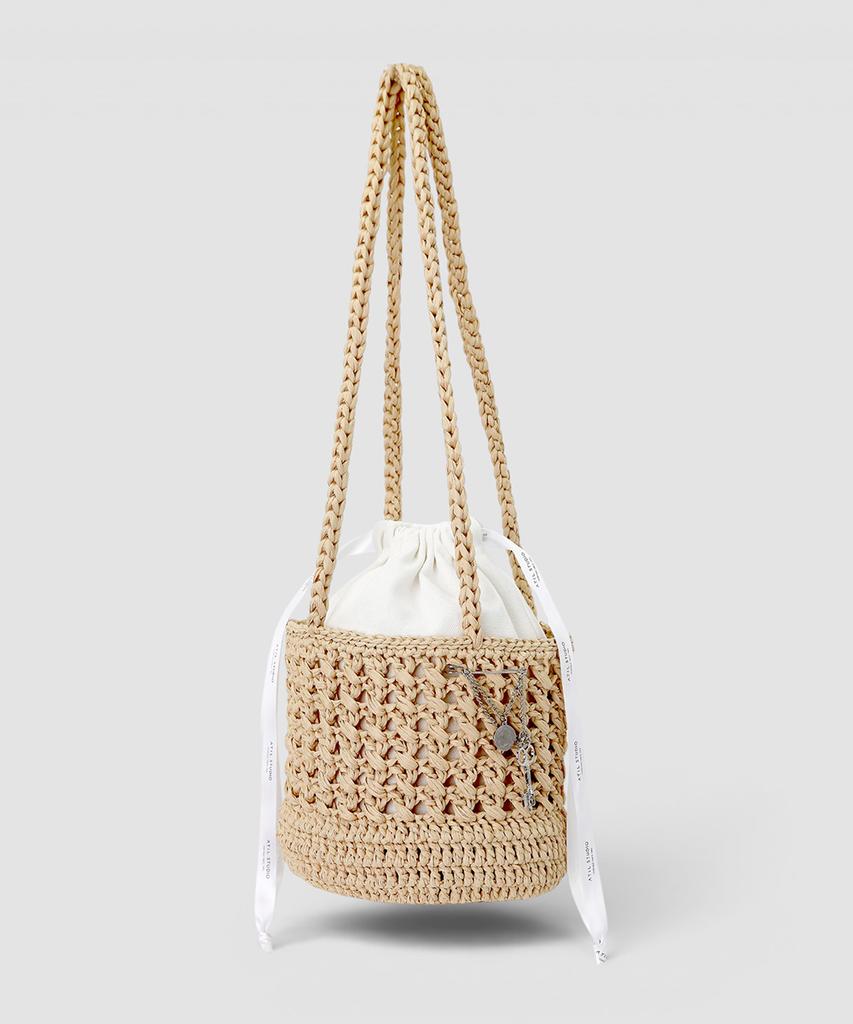 Atil Studio Handmade Lumi Crochet Raffia Birkin Bag _ [Natural Beige]