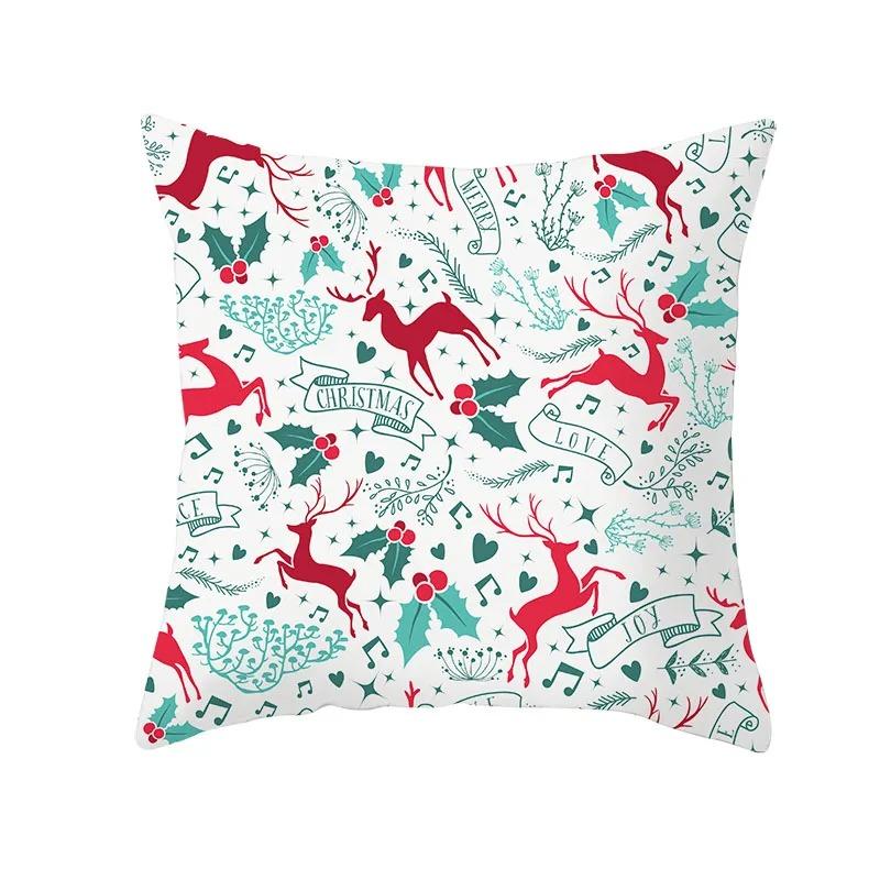 Christmas Themed Pillowcases Car Accessories Office Santa Claus Living Room Sofa Home Pillowcases