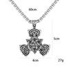 European and American Viking Rune Viking Series Celtic Twisted Titanium Steel Pendant Necklace