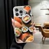 Delicious Sushi Bento Soft Phone Case for iPhone 15 16 17 Pro Max 17Air 16E 14 Plus 13 12 Mini Shockproof Cover Back Shell