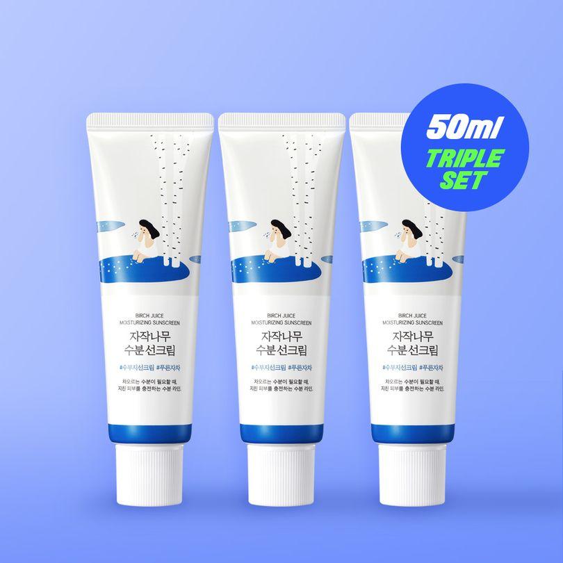 Birch Juice Moisturizing Sunscreen 40ml Triple Set