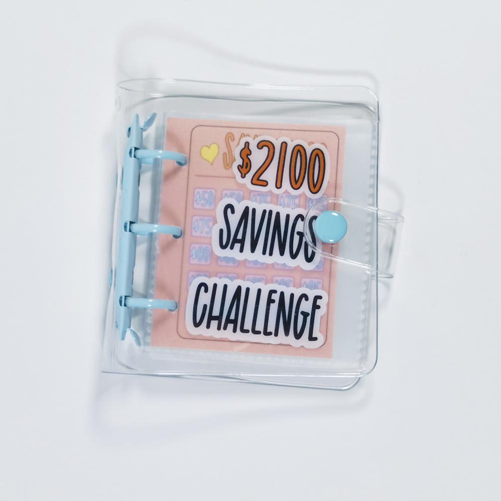 Cross-border Mini Cash Saving Binder: Loose-leaf Money Bag and Savings Challenge Book