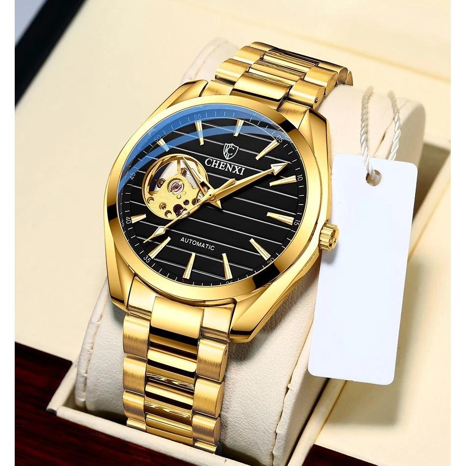CHENXI 8806 2024 Top Brand Men Watch Luxury Automatic Mechanical Waterproof Relog Chenxi Dorado Business Wrist Watch