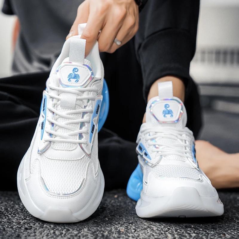 Fashion SYTK Men's Shoes Summer Mesh Breathable Non-slip Popcorn Sneakers Running Shoes Fo Women