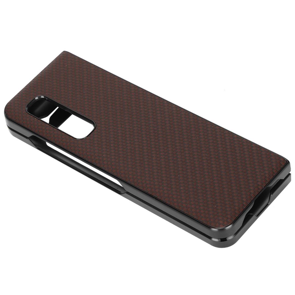 Mobile Phone Case ABS AllInclusive AntiFall Protective Cover for Samsung Galaxy Z Fold 1 W20(Brown )