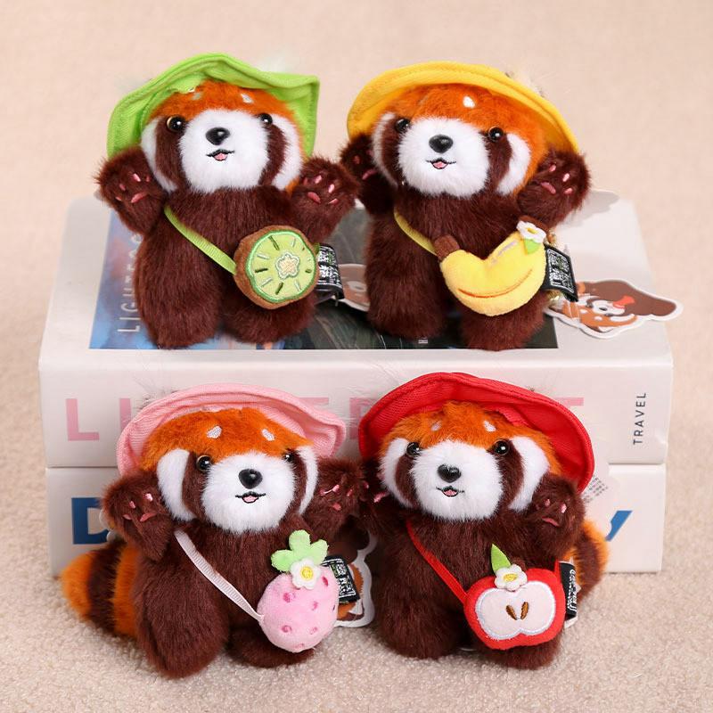 Portachiavi Peluche Animale con Tessuto a Pelo Corto per Regalo e Accessori da Viaggio