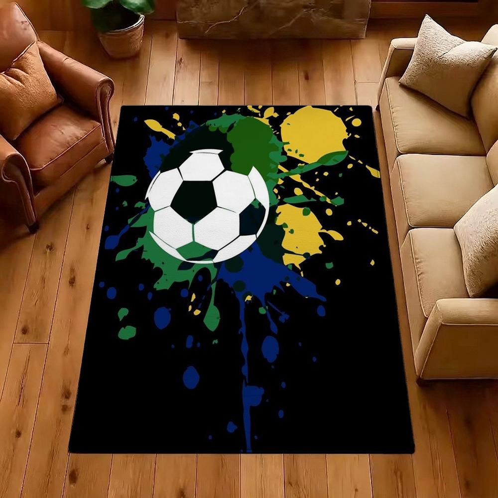 Football Game Patterned Rug Allseason Carpet For Bathroom Kitchen Home Decor New Year Gift