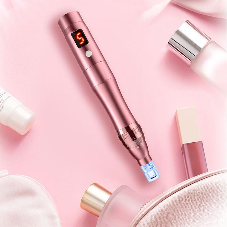 Pink Replace Needle Cartridge Šroub Micro Needling Tattoo-Machine Silver Microneedle derma rolling nano