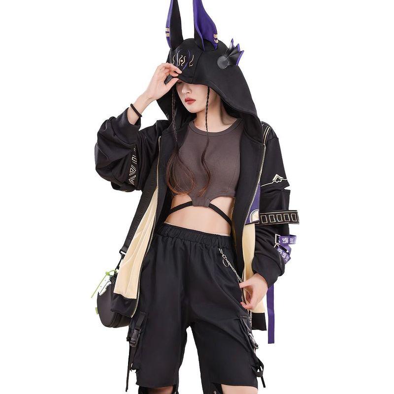 Cyno Tighnari Hoodies Cosplay Genshin Impact Costume Cyno Zipper Jacket Coat Fashion Pullover Hoodie Adult Streetwear Clothes