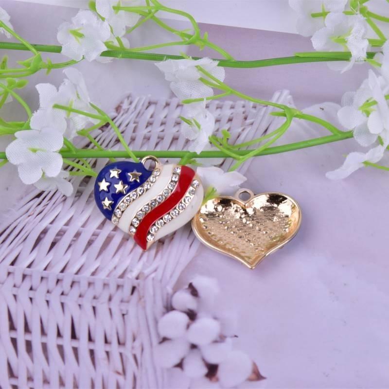 Fashionable Alloy Heart Star Necklace Blue Gender-neutral Clavicle Chain