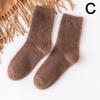 Women's Autumn And Winter Warm Mink Fleece Tube Socks Plush Sleep Socks Mid Calf Hosiery Sock