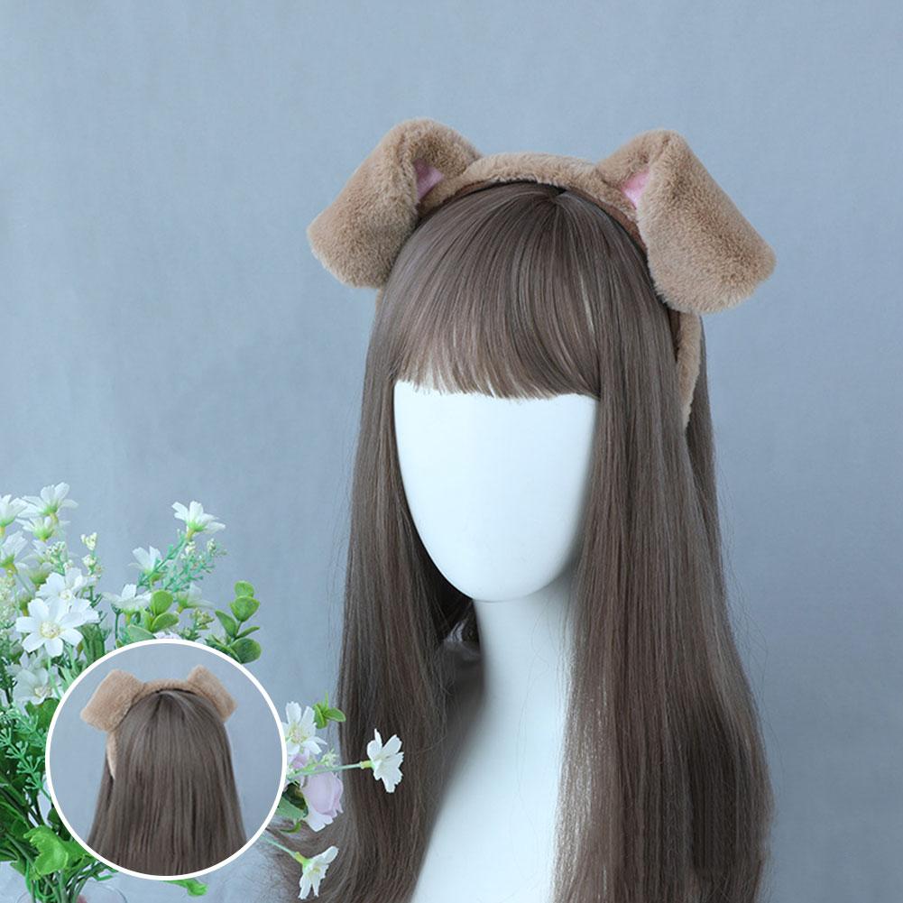 Bandeaux d'oreille en peluche mignons pour chiens dalmatiens Bandeau de spa Oreilles d'animaux réalistes Accessoires de convention de bande dessinée Accessoire de fête de festival