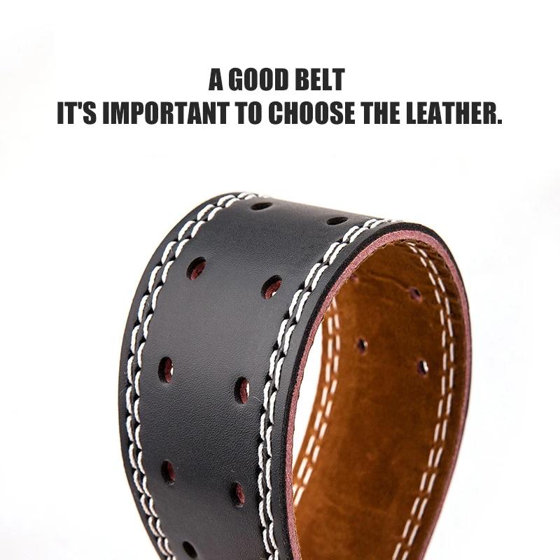 Pu Leather Waist Support Belt for Weightlifting Fitness Deep Squat Hard Pull Training Professional Sports Safety Equipment