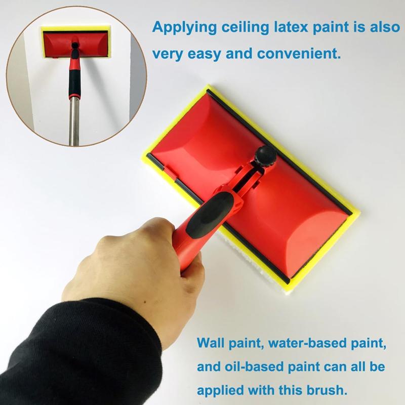 A96I-7Inch Paint Pad Applicator,Paint Edge Trimmer Corner Walls & Ceilings Pad Painter Wood Flooring,Furniture Painting Tool