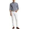 Polo Ralph Lauren Logo Plaid Print Single-Breasted Long Sleeve Shirt Men shirts Blue 710929342-001