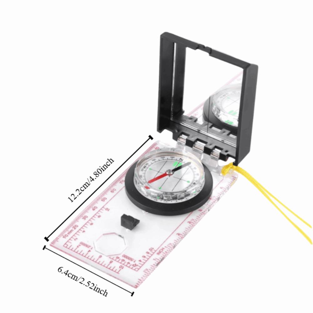 Portable Compass With Mirror Orienteering Compass Durable Navigation Compass  Hiking