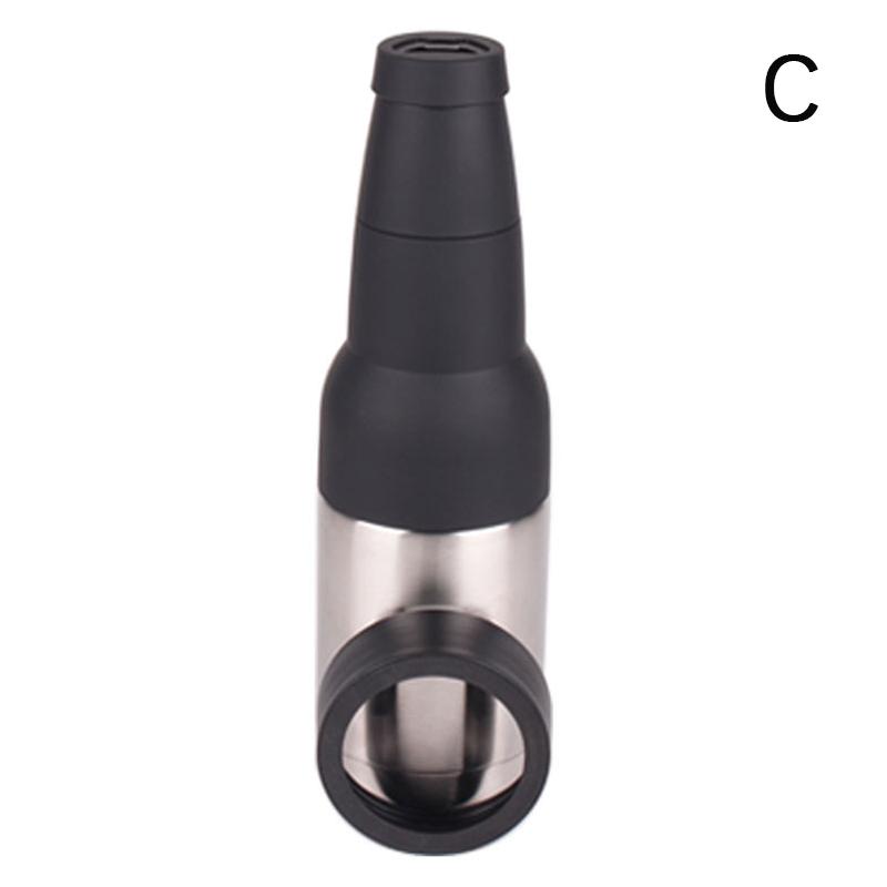 New 2 In 1 Beer Can Holder Vacuum Insulated Double Walled 304 Stainless Steel Beer Bottle Holder with Opener Beer Cooler 12oz
