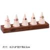 1pcs Antique Walnut Solid Wood Pointed Finger Rack Ring Display Stands Cone Bracelet Stand Home Jewelry Store Display Stand