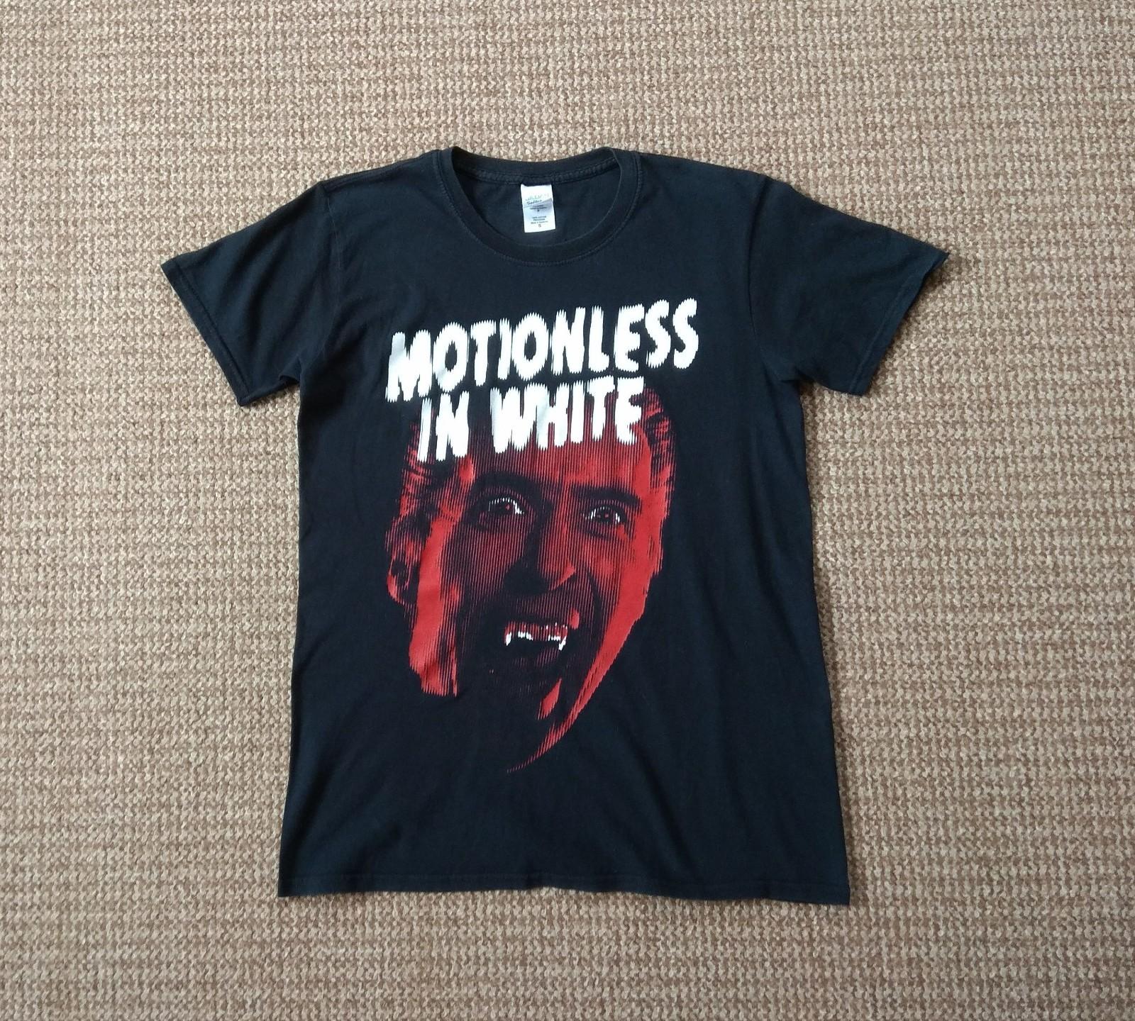 Rare! 2022 Motionless in White Band Short Sleeve Black S to 5XL Shirt CK313 M