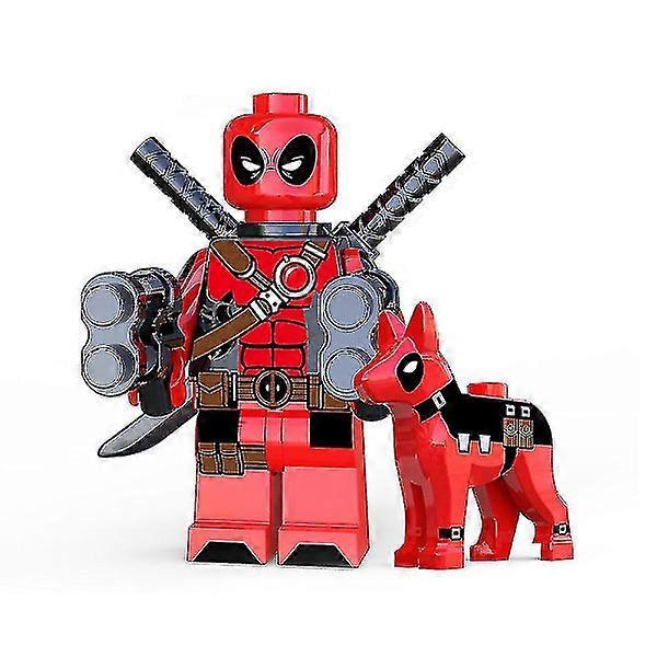 8 st/set Superhjälteserien Minifigurer Byggklossar Kit, Deadpool Mini Actionfigurer Leksaker Fans Gåvor För 3 År + Ki