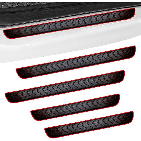 4PCS Car Door Sill Protector, Universal Threshold Protection For Cars, Automotive Rubber Scratch Resistant Entry Sill Guards, Doors Edge Step Dust