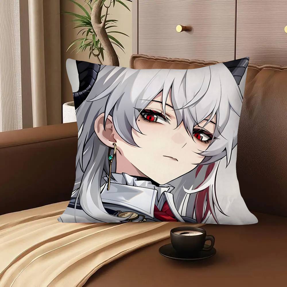 1pc Game Anime Zani Wuthering Waves Pillow Case Fashion Square Pillowcase Bedroom Sofa Room Ins Decoration Leisure