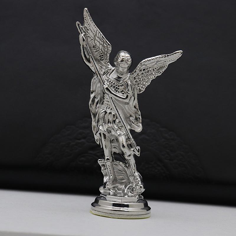 1Pc Crafts For Home Room Tabletop Desktop Christian Saint Michael Figurinethe Archangel Defeating Satan Guardian Statues