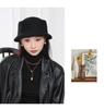 2025 Women's Winter British Retro Wool Felt Top Hat with Elegant Upturned Brim